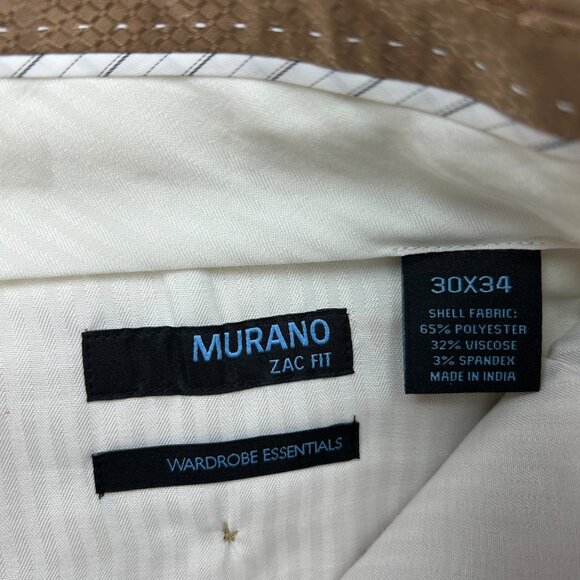 Murano Zac Classic Fit Relaxed Straight Pants Men's Size 30 X 34 Khaki NWT - Picture 6 of 11